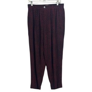 Equipment Red and Black Straight Leg Pants